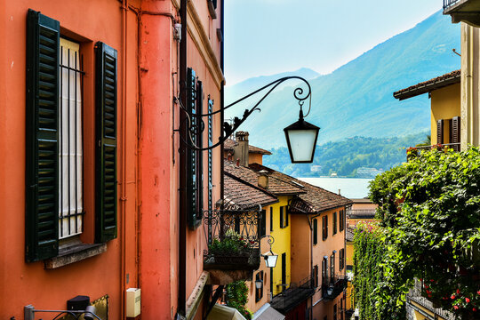 the beautiful town of Bellagio on Lake Como in Italy