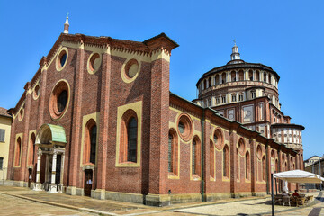 Basilica of Santa Maria delle Grazie in Milan, Italy