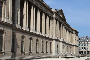 Le musee du Louvre, vu de l'exterieur, ville de Paris, Ile de France, France