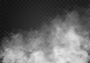  Fog or smoke isolated transparent special effect. White vector cloudiness, mist or smog background. Vector illustration © poppystyle
