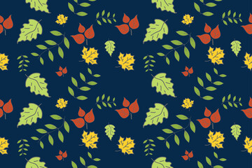 Autumn Leaf Seamless Pattern