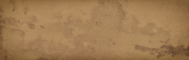 Brown background with grunge texture, painted light brown background wall with vintage grainy textured design, sepia brown banner, distressed old antique earthy brown color 