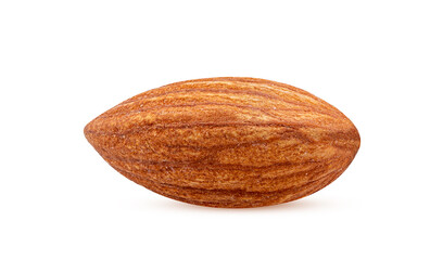 Raw natural organic almonds heap