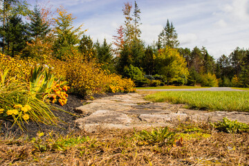Outside in fall autumn in Vermont