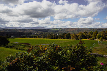 Outside in fall autumn in Vermont