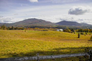 Outside in fall autumn in Vermont