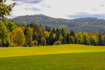Outside in fall autumn in Vermont