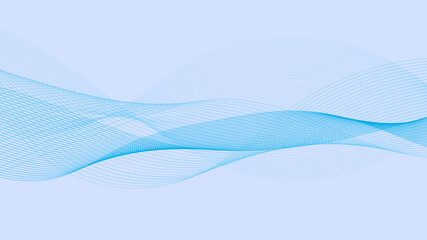 Abstract wavy stripes. Linear art. Wave with shadow. Optical art abstract wave background. Vector dynamic illustration