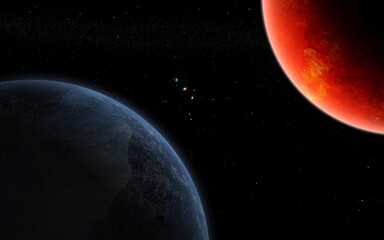 Planet Earth from space 3D illustration (Elements of this image furnished by NASA) 3d render