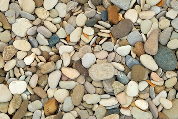 Top view on multible pebbles