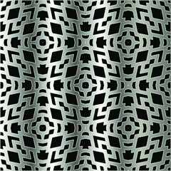  metal pattern on a black background. pattern for fabric, wallpaper, packaging. Decorative print.