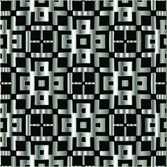 metal pattern on a black background. pattern for fabric, wallpaper, packaging. Decorative print.