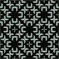 metal pattern on a black background. pattern for fabric, wallpaper, packaging. Decorative print.