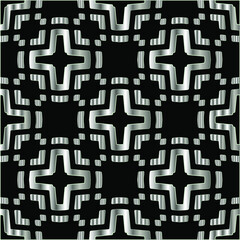 metal pattern on a black background. pattern for fabric, wallpaper, packaging. Decorative print.