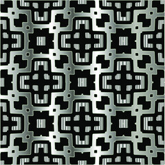 metal pattern on a black background. pattern for fabric, wallpaper, packaging. Decorative print.