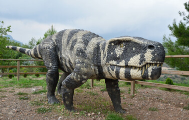 Fototapeta premium dinosaur in the grass