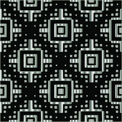 metal pattern on a black background. pattern for fabric, wallpaper, packaging. Decorative print.