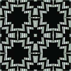 Fototapeta na wymiar metal pattern on a black background. pattern for fabric, wallpaper, packaging. Decorative print.