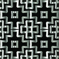 
metal pattern on a black background.  pattern for fabric, wallpaper, packaging. Decorative print.