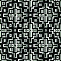 
metal pattern on a black background.  pattern for fabric, wallpaper, packaging. Decorative print.