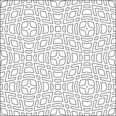 Vector pattern with symmetrical elements . Repeating geometric tiles from striped elements.Monochrome stylish texture.Black and 
white patterns for wallpapers and backgrounds.