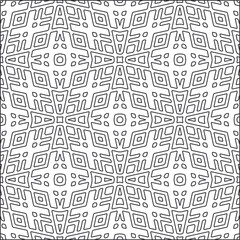 Vector pattern with symmetrical elements . Repeating geometric tiles from striped elements.Monochrome stylish texture.Black and 
white patterns for wallpapers and backgrounds.
