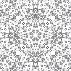 Vector pattern with symmetrical elements . Repeating geometric tiles from striped elements.Monochrome stylish texture.Black and 
white patterns for wallpapers and backgrounds.
