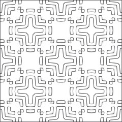  Vector pattern with symmetrical elements . Repeating geometric tiles from striped elements.