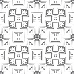  Vector pattern with symmetrical elements . Repeating geometric tiles from striped elements.