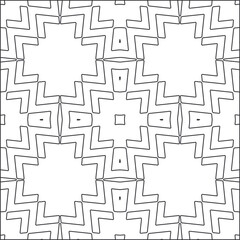 
Vector pattern with symmetrical elements . Repeating geometric tiles from striped elements.