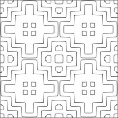 
Vector pattern with symmetrical elements . Repeating geometric tiles from striped elements.