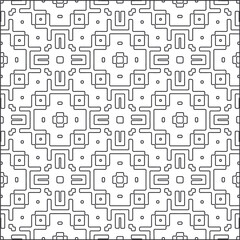 
Vector pattern with symmetrical elements . Repeating geometric tiles from striped elements.