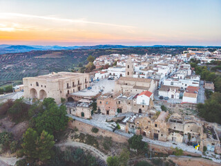 Fototapeta premium Bernalda town, comune in the province of Matera, in the Southern Italian region of Basilicata. The frazione of Metaponto is the site of the ancient city of Metapontum