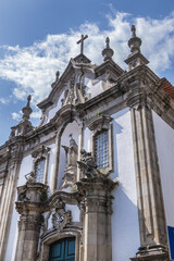Obraz premium Chapel of Hospital of the Third Order of Sao Domingos (18th century). Baroque, rococo and neoclassical architecture chapel. Guimaraes, Portugal.