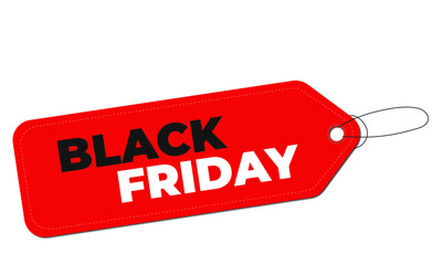 Black Friday sales tag.  vector, grouped for easy editing. There are no open ways or routes. Black Friday design, sale, discount, advertisement, marketing price. Clothes, furniture, trucks, food