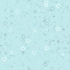 Seamless light blue floral pattern background