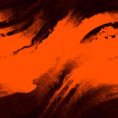 Black and orange grunge background border texture