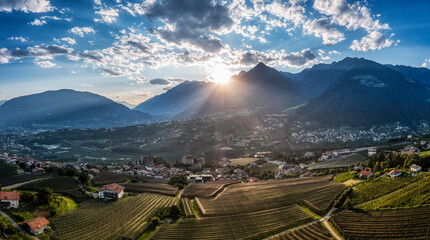 Herrlicher Ausblick auf Schenna in Südtirol