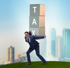 Businessman under heavy tax burden
