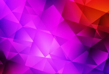 Light Pink, Red vector triangle mosaic texture.