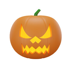 pumpkin with halloween concept