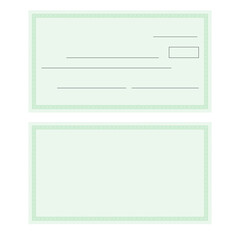 Blank check design vector illustration