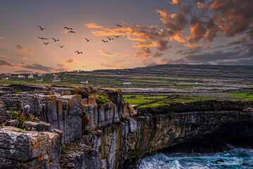 Brand Irish - Tourism - Aran Island at Dawn - Inishmore