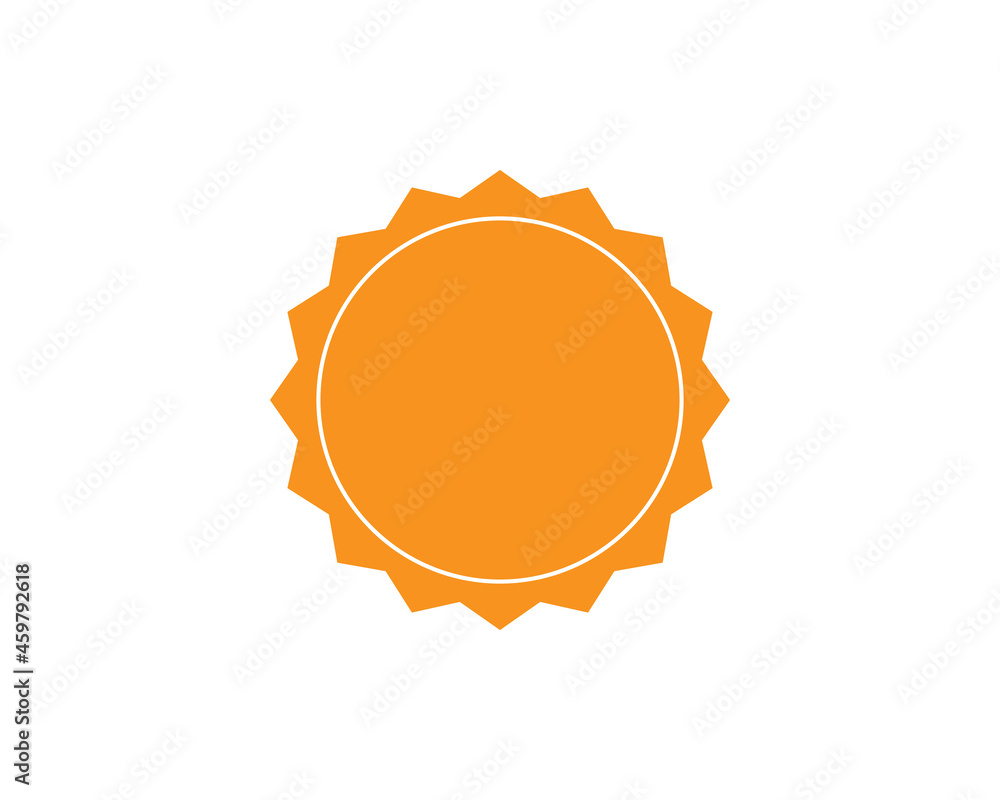 Poster sun icon. trendy vector summer symbol for website design, web button, mobile app.