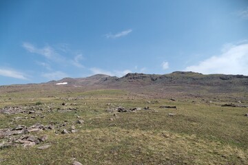 Fototapeta na wymiar highlands og aragats armenian highest mountain