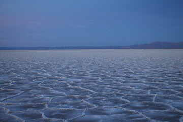 sunrise in the northwestern Argentinian salt flat