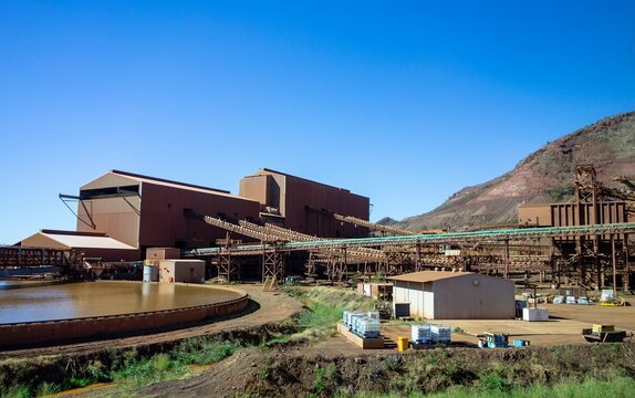 Buildings Of Rio Tinto Iron Ore Mine In Western Australia