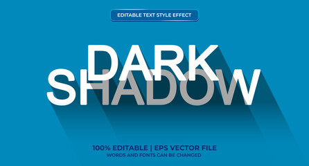 Fototapeta premium Dark Shadow - Editable Text Effect, Font Style Graphic Illustration