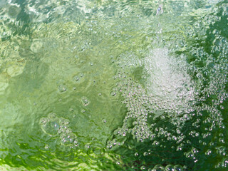 泡立つ水面の素材画像