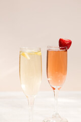 Two Champagne Cocktails 